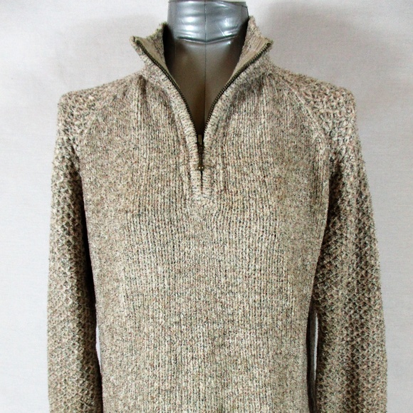 CROFT & BARROW WOMENS M/L 1/4 ZIP SWEATER (A2)E1 - Picture 2 of 8
